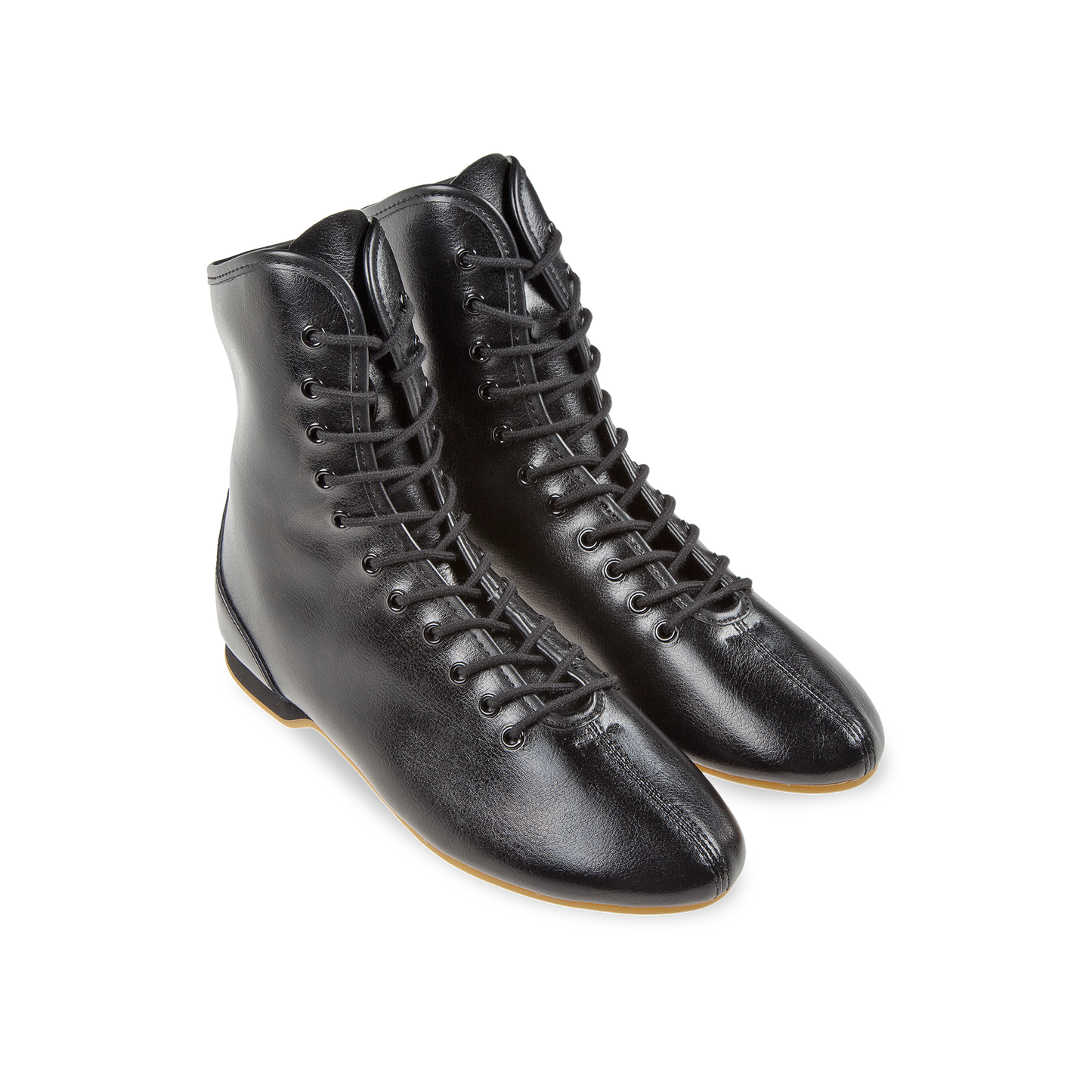 225-512-028 STRIDE Gardestiefel 11-Loch unisex Gardeschuhe durchgehende Sohle schwarz Nappaleder