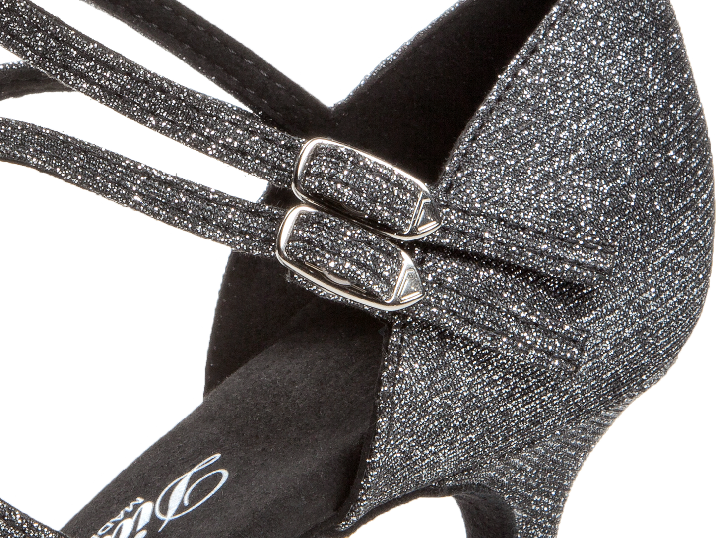 108-087-519 mit 2 Fersenriemchen Damen Tanzschuhe Weite F