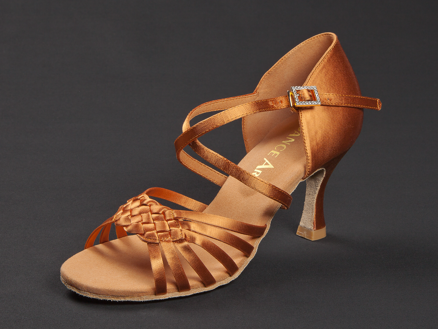 218-507-379 DanceArt DanceArt Damen Latein Turniersandale Alina Normalweite Flare Absatz 7,5 cm