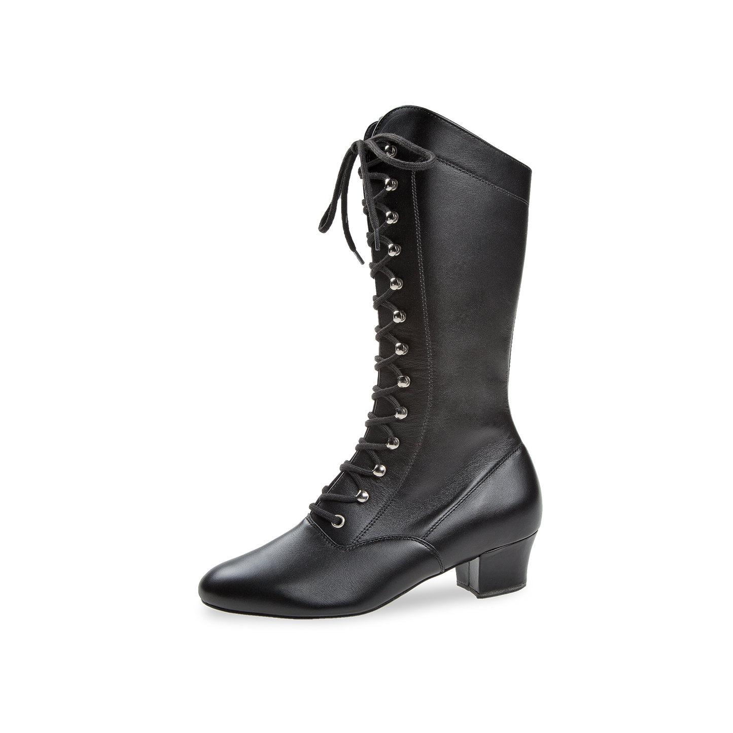 209-434-034-V Garde-Stiefel hoch Damen Tanzschuhe Weite F, schwarz Nappaleder