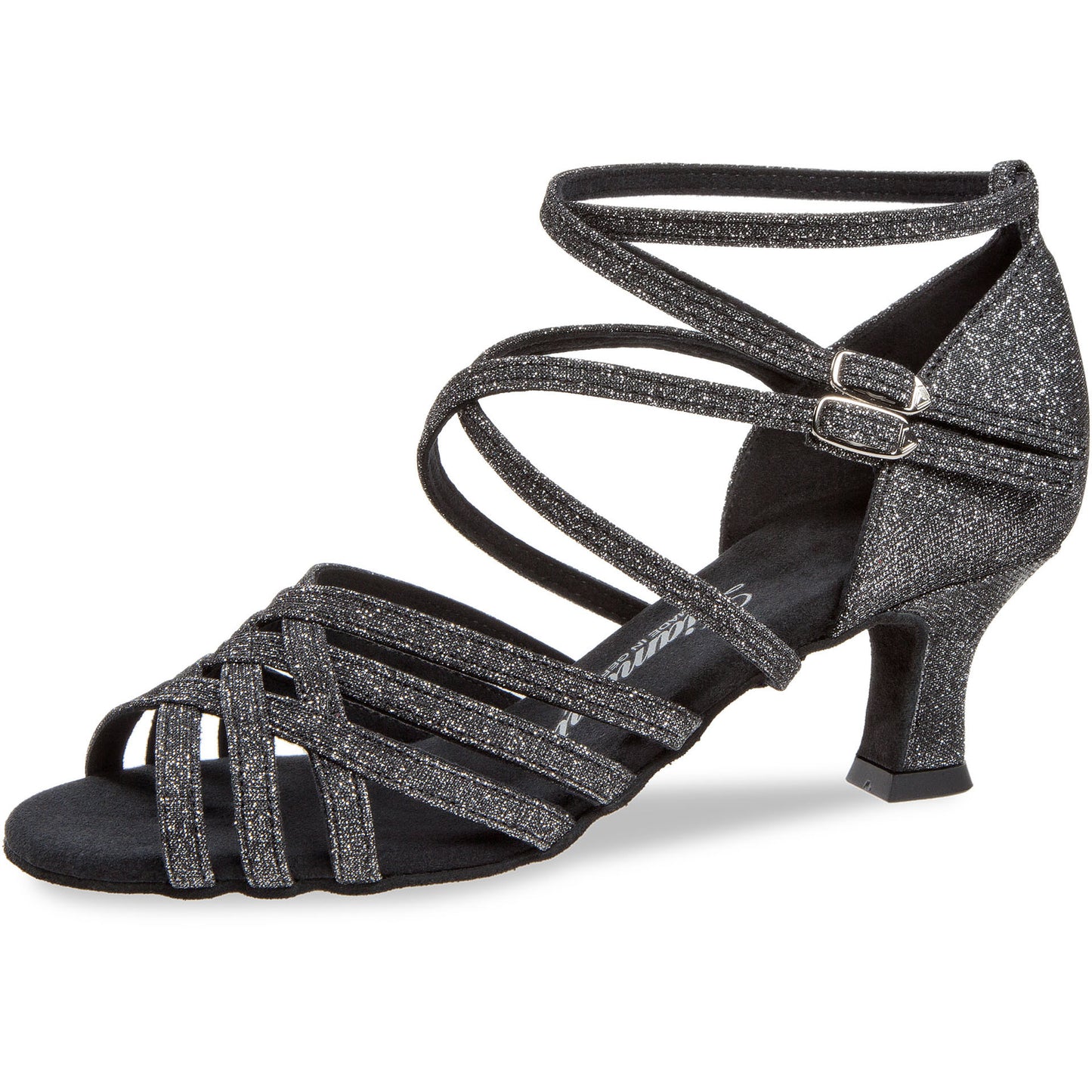 108-036-519 mit 2 Fersenriemchen Damen Tanzschuhe Weite C