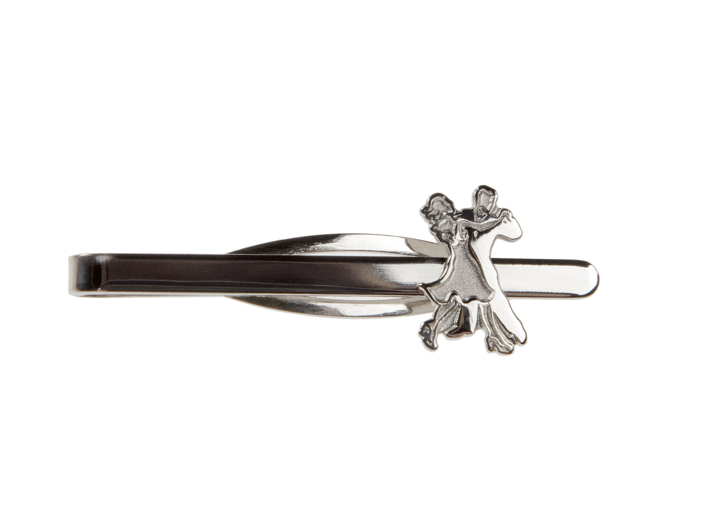 HW07978 Krawattenklammer Edelstahl Diamant Freizeit-Tanzpaar modern