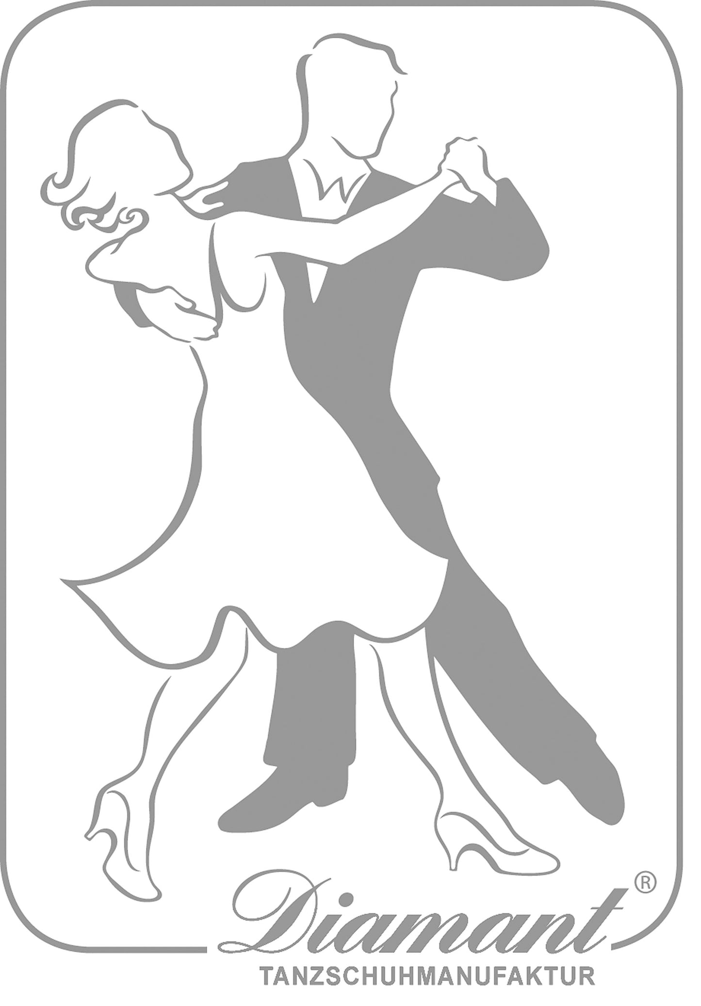 HW10908 Aufkleber - Freizeit-Tanzpaar - in silber