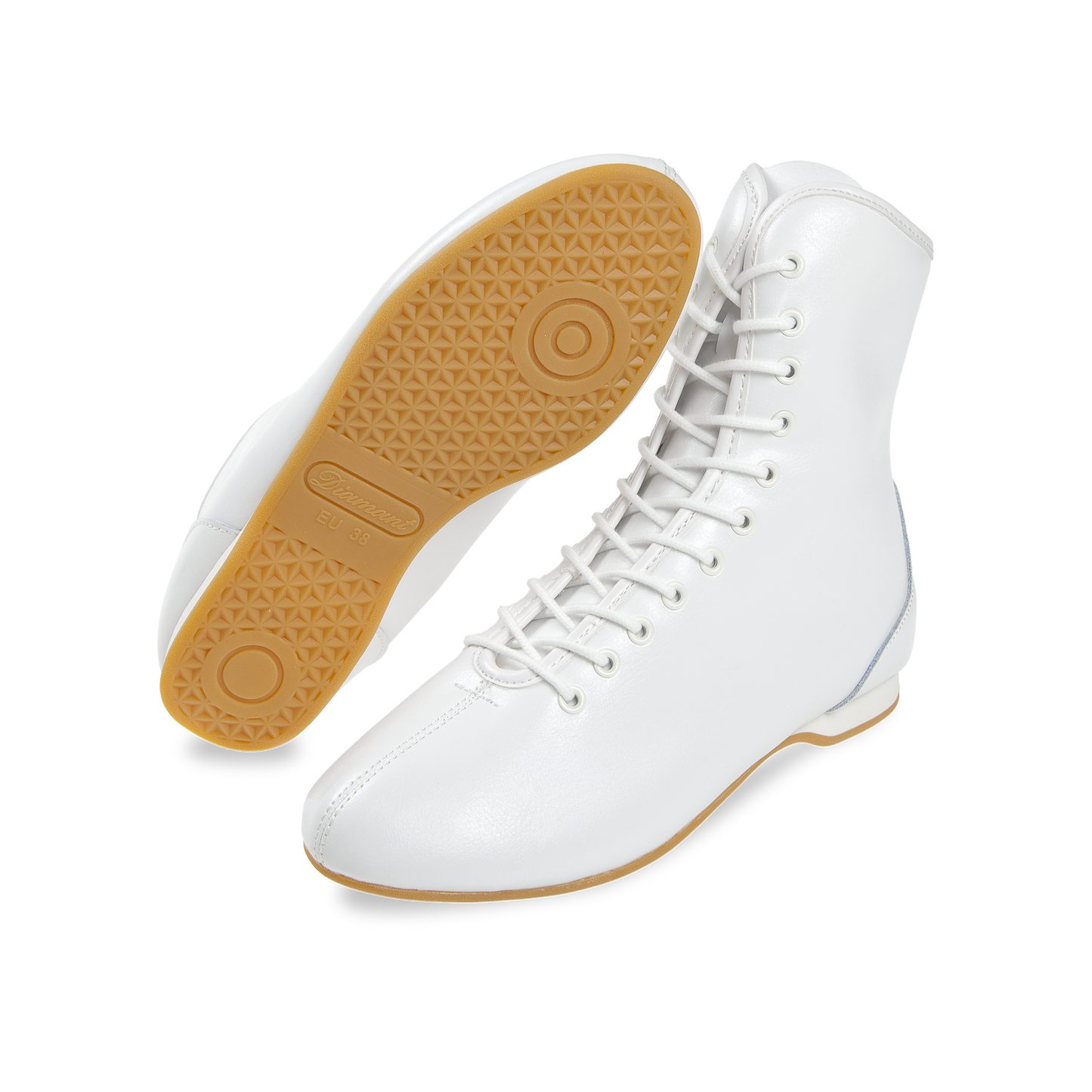 225-512-033 STRIDE Gardestiefel 11-Loch unisex Gardeschuhe durchgehende Sohle weiß Nappaleder