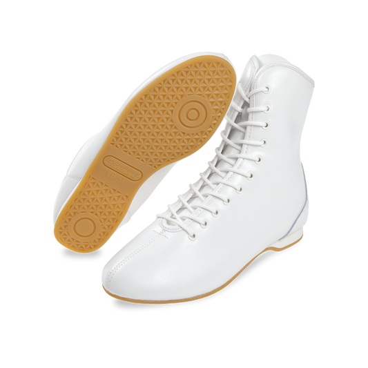 225-512-033 STRIDE Gardestiefel 11-Loch unisex Gardeschuhe durchgehende Sohle weiß Nappaleder