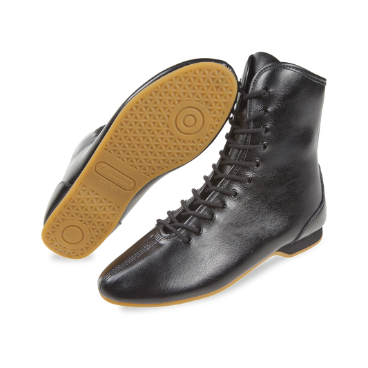 225-512-028 STRIDE Gardestiefel 11-Loch unisex Gardeschuhe durchgehende Sohle schwarz Nappaleder