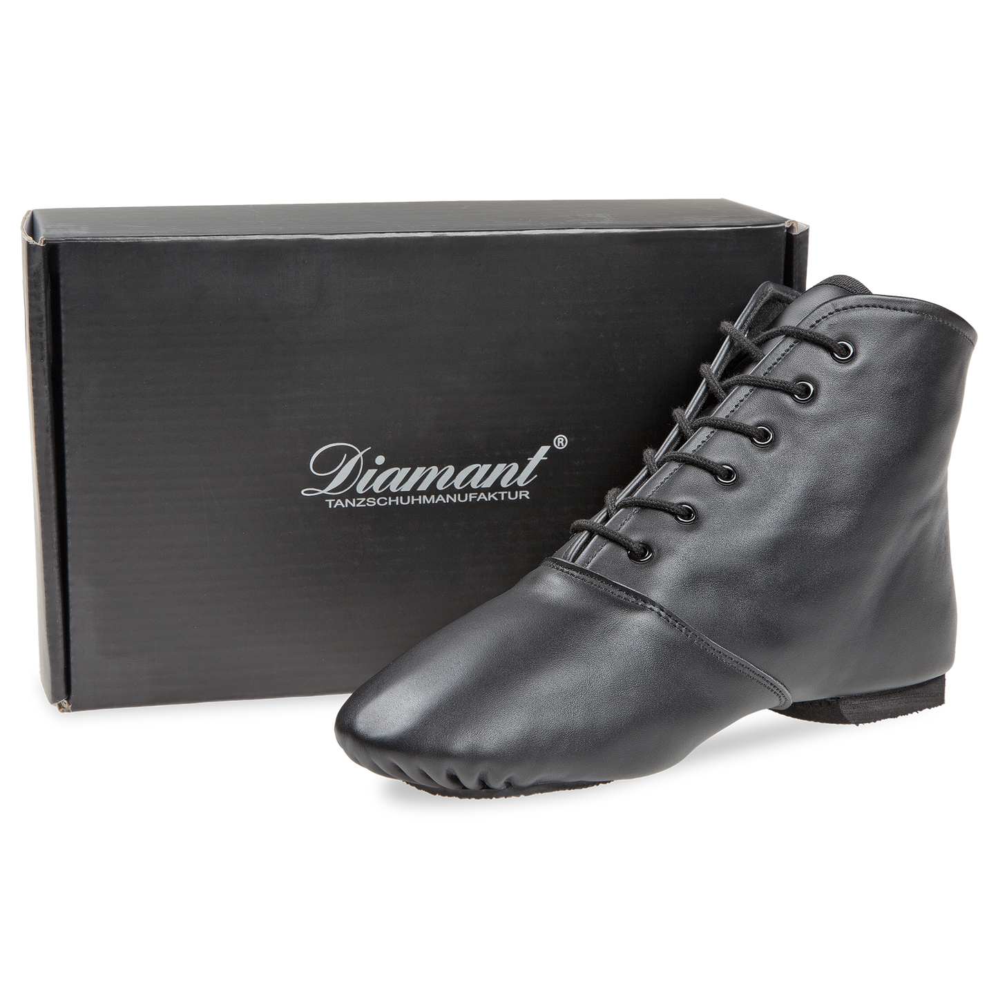 215-504-028 STEP Gardestiefel 6-Loch unisex Gardeschuhe geteilte Sohle schwarz