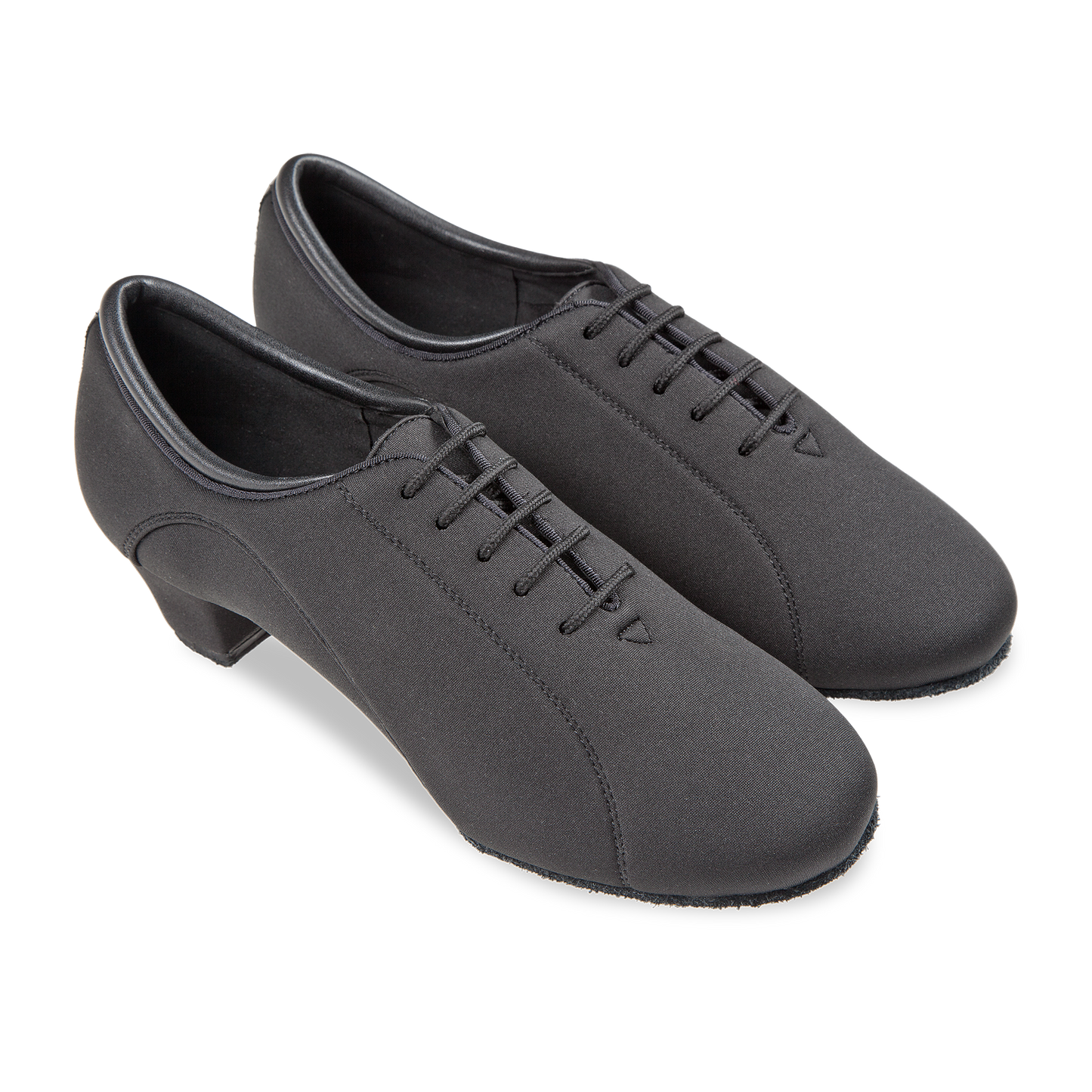 228-514-578 DanceArt Damen Trainer Weite F Cuban 4 cm Absatz in schwarz Neopren