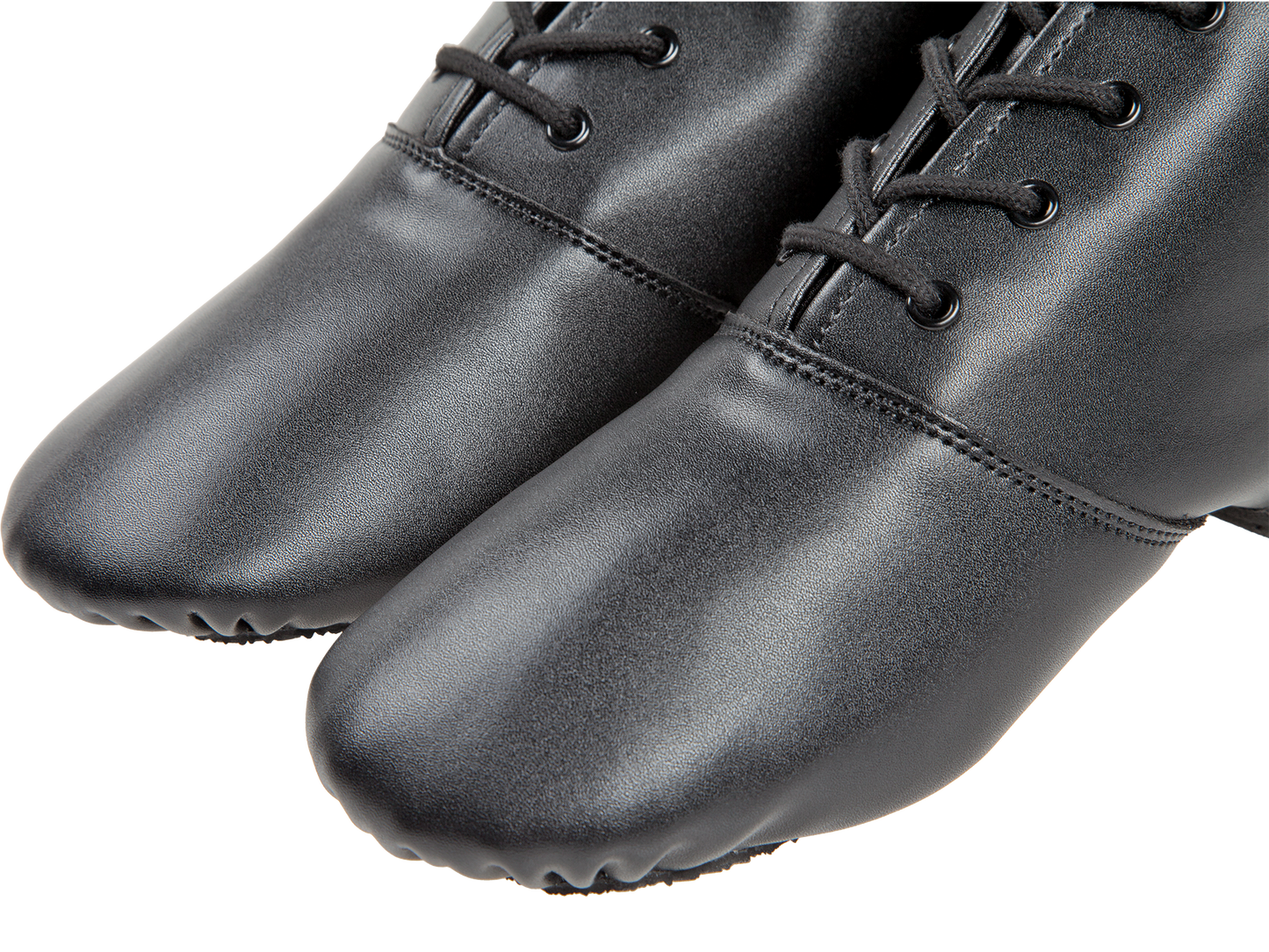 215-504-679 215 STEP Gardestiefel 6-Loch unisex Gardeschuhe geteilte Sohle schwarz Lederimitation