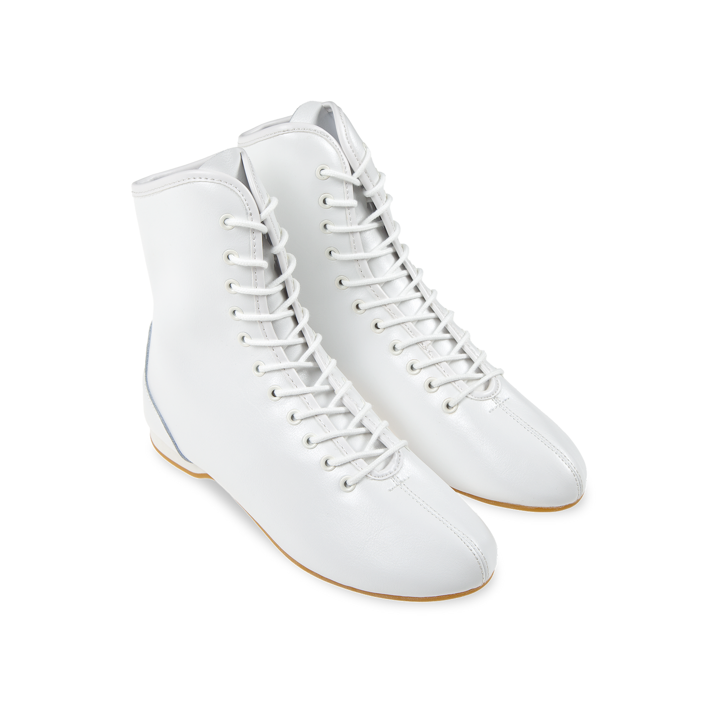 225-512-033 STRIDE Gardestiefel 11-Loch unisex Gardeschuhe durchgehende Sohle weiß Nappaleder