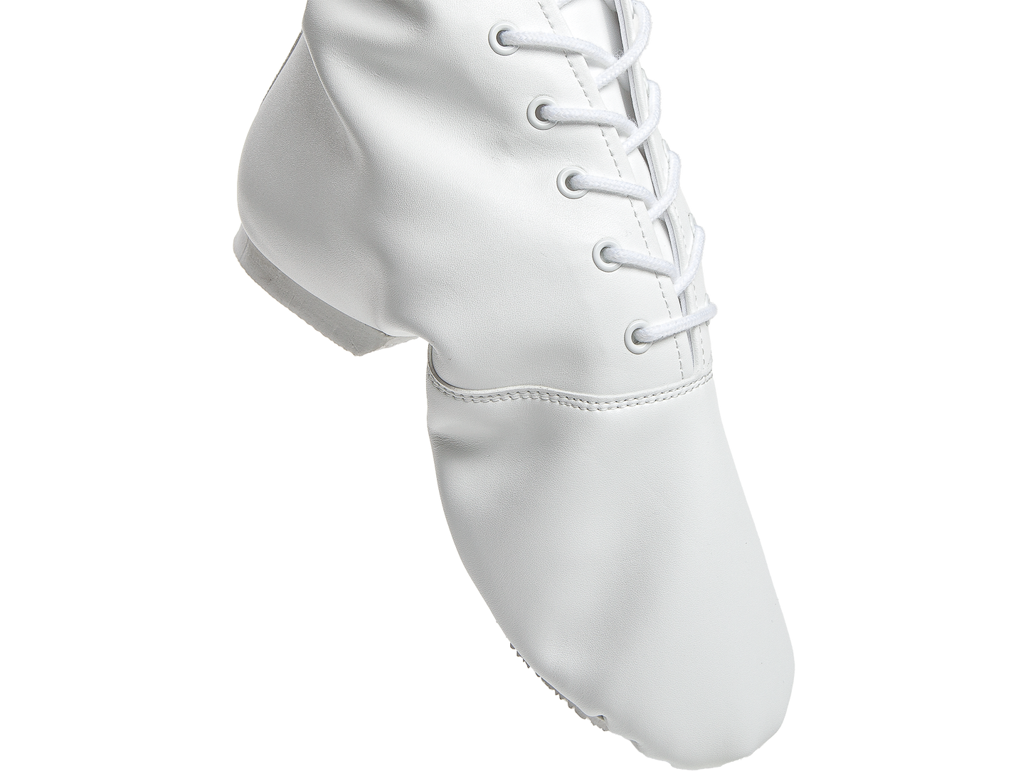 215-504-680 STEP Gardestiefel 6-Loch unisex Gardeschuhe geteilte Sohle weiß Lederimitat