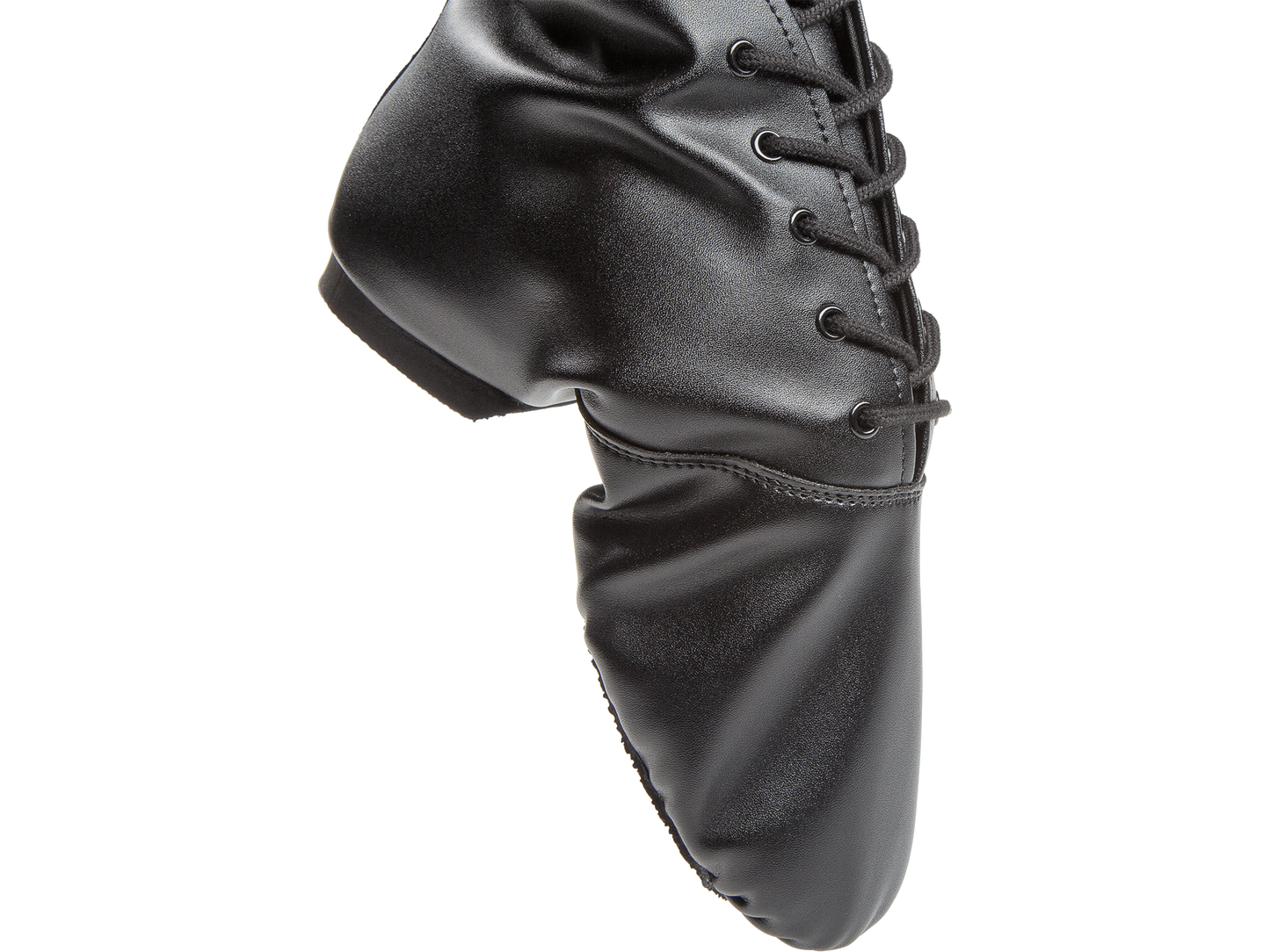 215-504-679 215 STEP Gardestiefel 6-Loch unisex Gardeschuhe geteilte Sohle schwarz Lederimitation