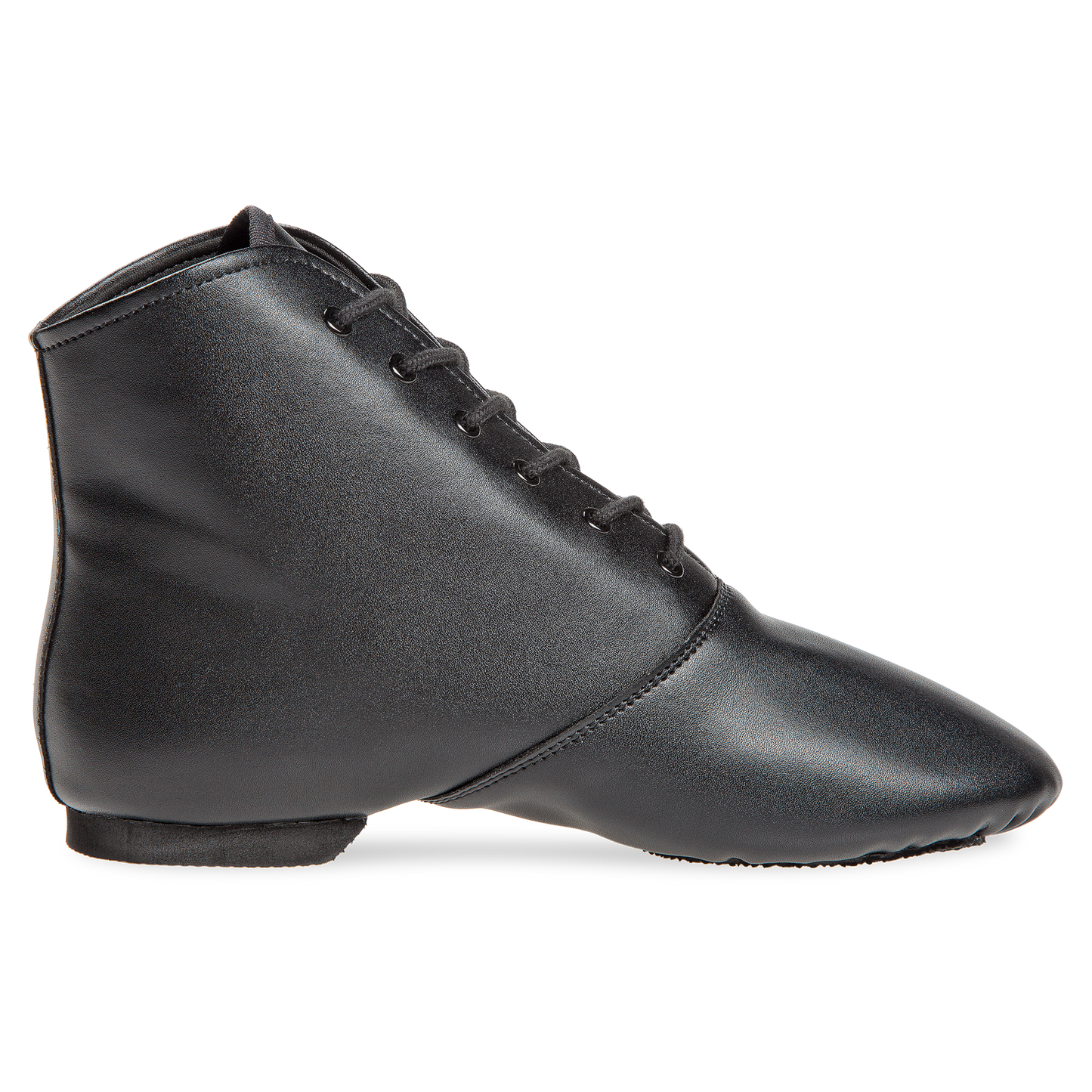 215-504-679 215 STEP Gardestiefel 6-Loch unisex Gardeschuhe geteilte Sohle schwarz Lederimitation