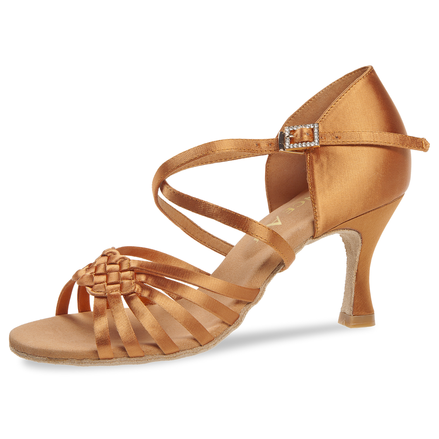 218-507-379 DanceArt DanceArt Damen Latein Turniersandale Alina Normalweite Flare Absatz 7,5 cm