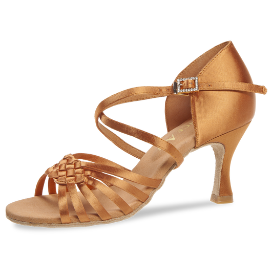218-507-379 DanceArt DanceArt Damen Latein Turniersandale Alina Normalweite Flare Absatz 7,5 cm