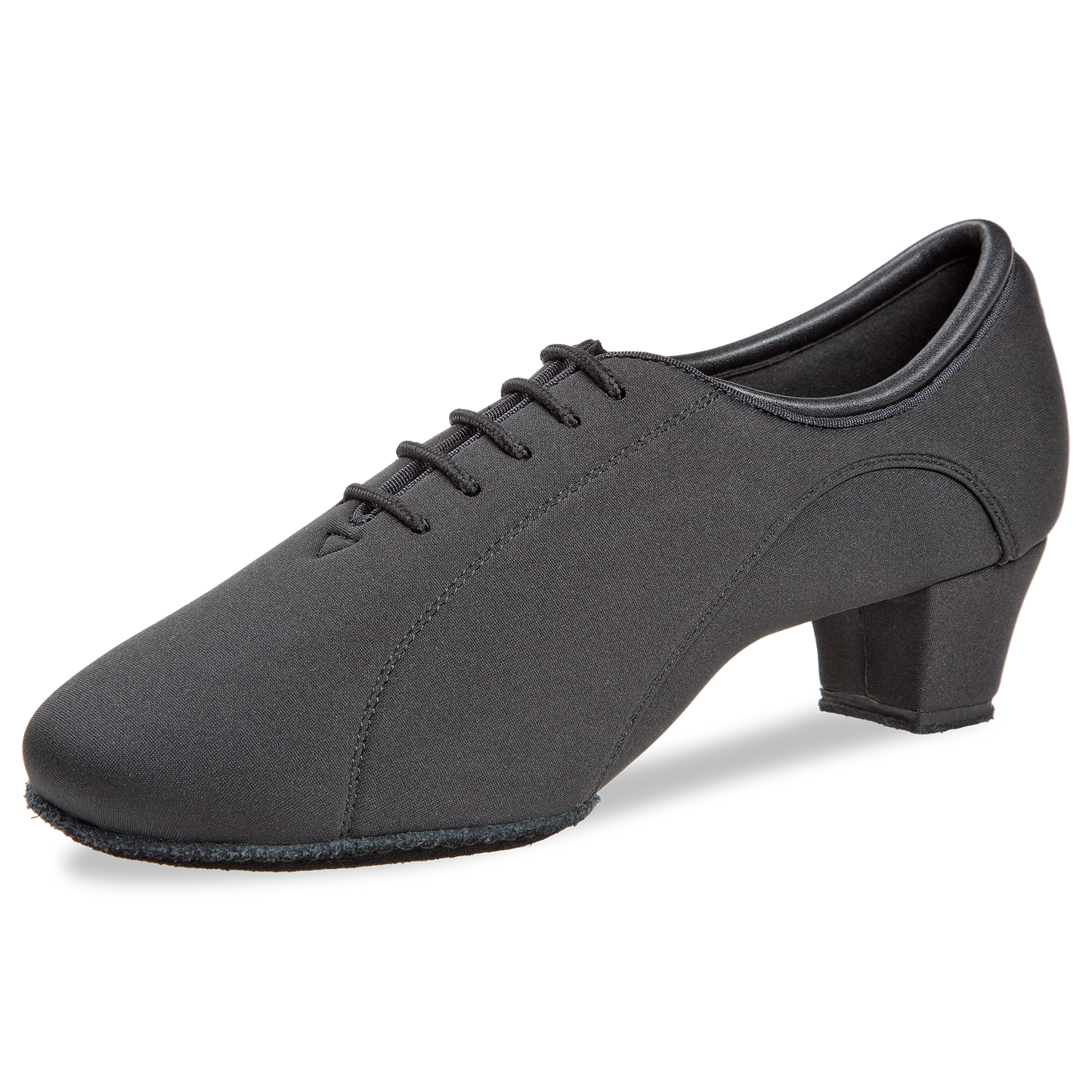 228-514-578 DanceArt Damen Trainer Weite F Cuban 4 cm Absatz in schwarz Neopren