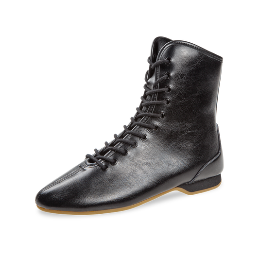 225-512-028 STRIDE Gardestiefel 11-Loch unisex Gardeschuhe durchgehende Sohle schwarz Nappaleder