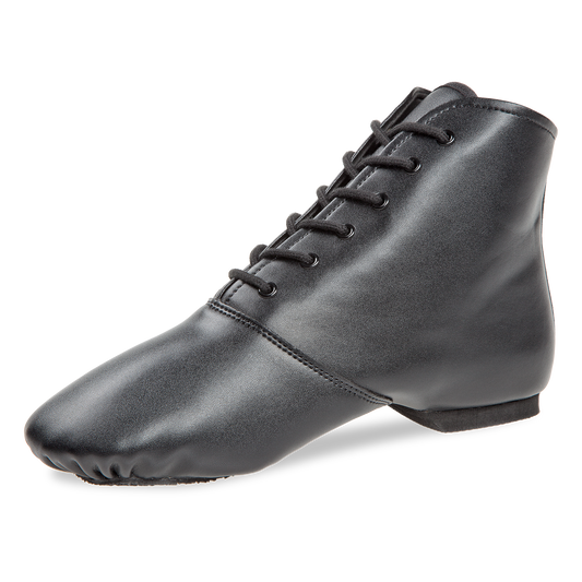 215-504-679 215 STEP Gardestiefel 6-Loch unisex Gardeschuhe geteilte Sohle schwarz Lederimitation