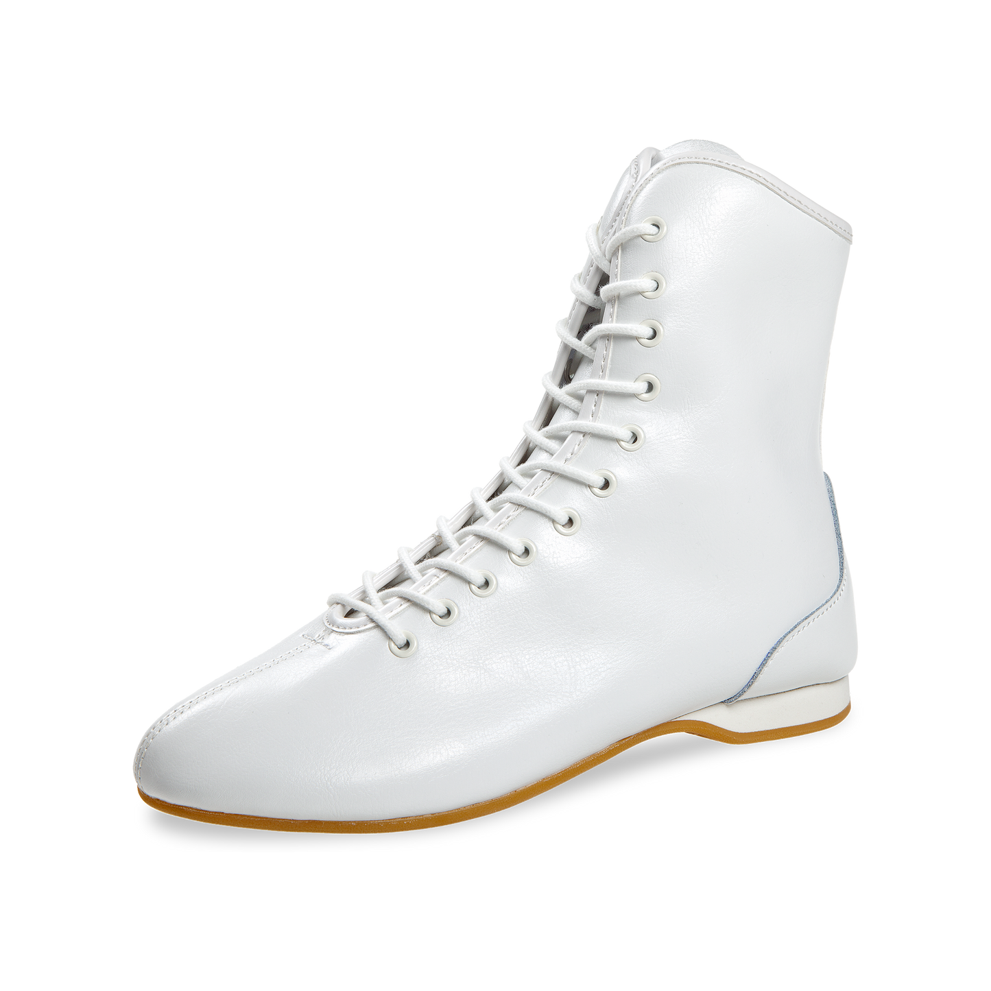 225-512-033 STRIDE Gardestiefel 11-Loch unisex Gardeschuhe durchgehende Sohle weiß Nappaleder